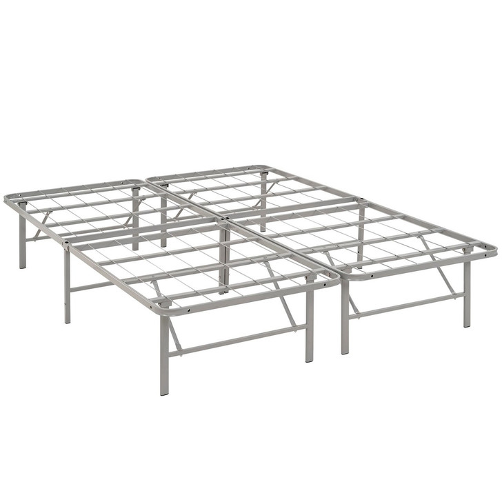 Horizon Full Stainless Steel Bed Frame, Grey, Metal 12254