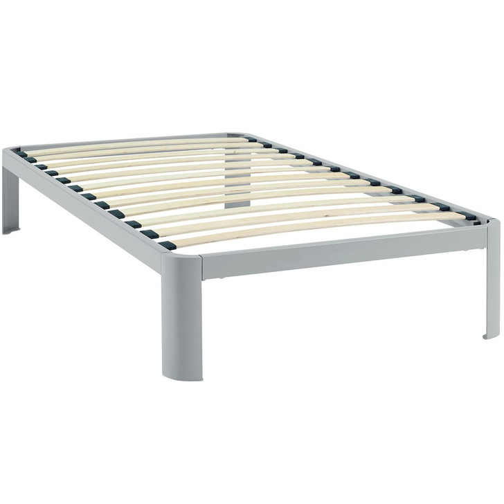 Corinne Twin Bed Frame, Grey, Metal 12362