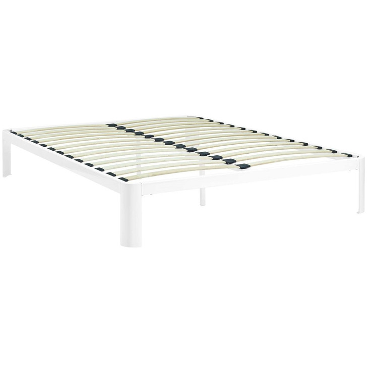 Corinne Full Bed Frame, White, Metal 12366