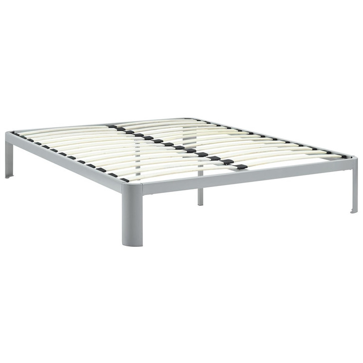 Corinne Queen Bed Frame, Grey, Metal 12368