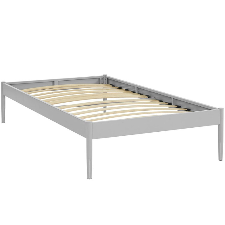 Elsie Twin Bed Frame, Grey, Metal 12374