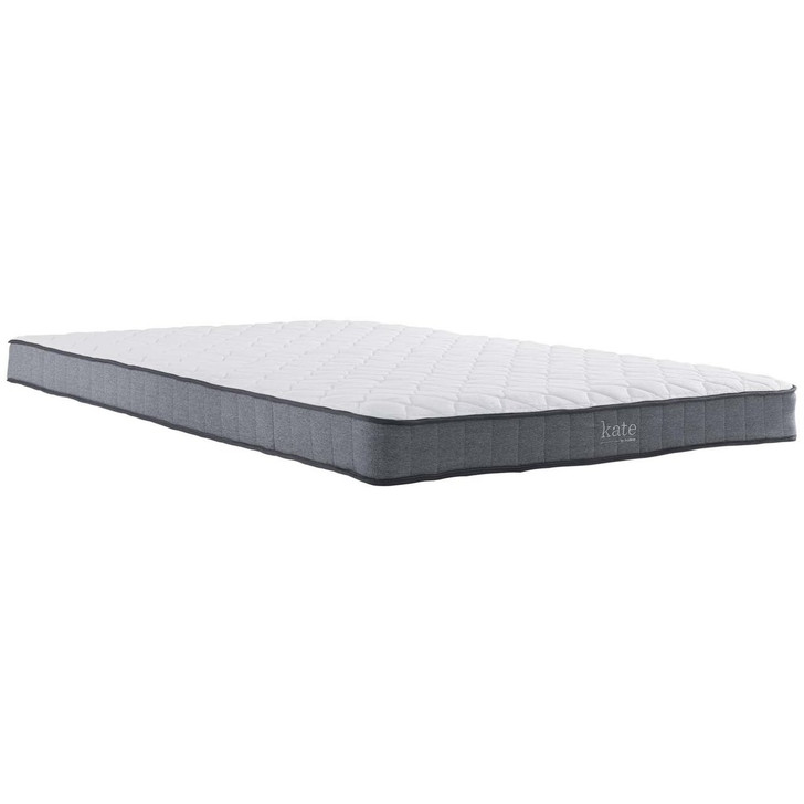 Kate 6" Full Mattress, White, Fabric 13070