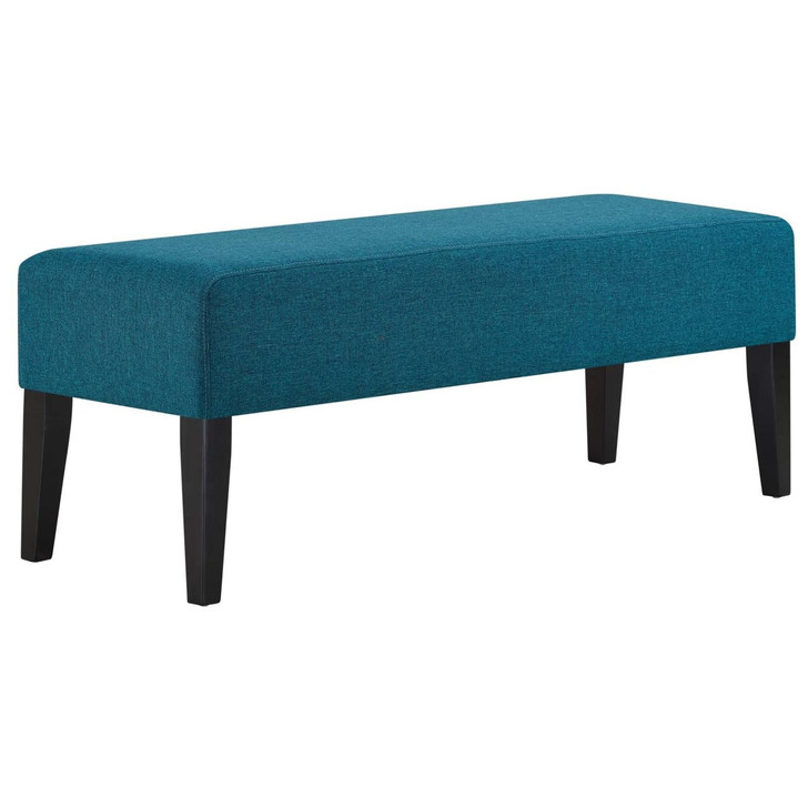 Connect Wood Bench, Fabric, Blue 13087