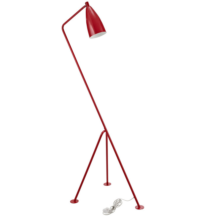 Askance Floor Lamp in Red