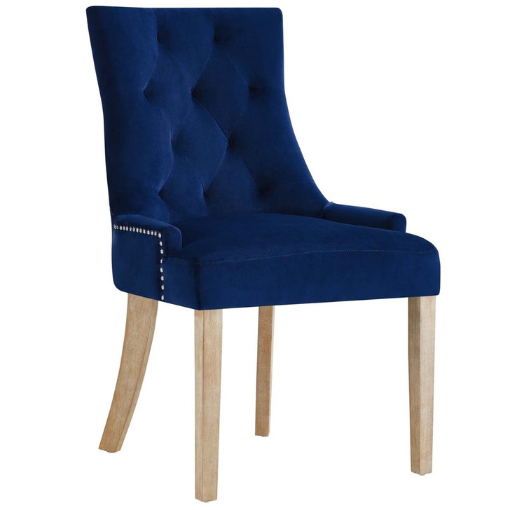 Pose Upholstered Fabric Dining Chair, Navy, Fabric 13130