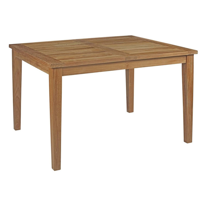 Marina Outdoor Patio Teak Dining Table, Brown, Wood 13172