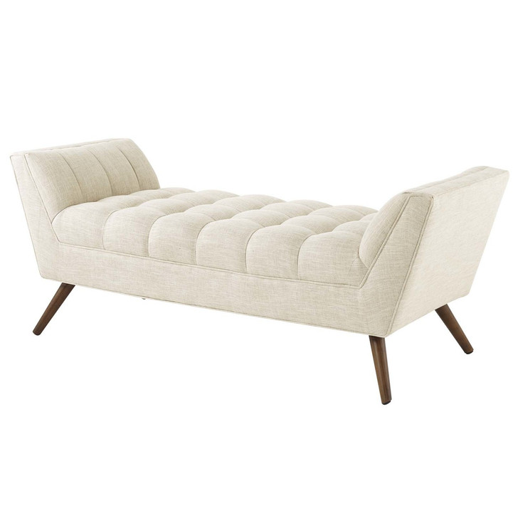 Response Medium Upholstered Fabric Bench, Fabric, Beige 13306