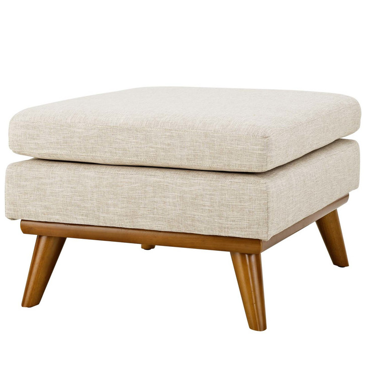 Engage Upholstered Fabric Ottoman, Fabric, Beige 13320