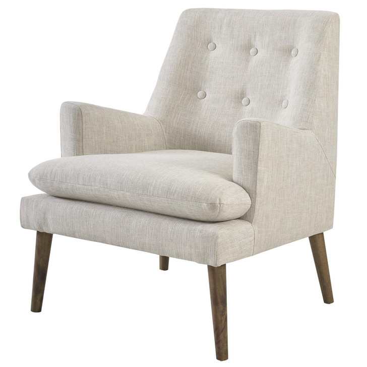 Leisure Upholstered Lounge Chair, Fabric, Beige 14079