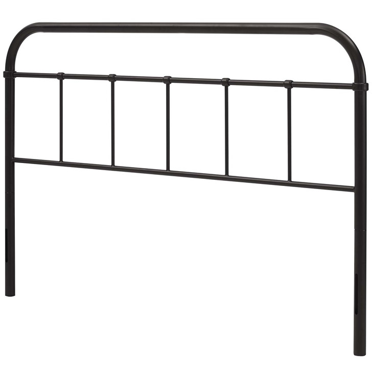 Serena Queen Steel Headboard, Queen Size, Metal Steel, Brown, 14399