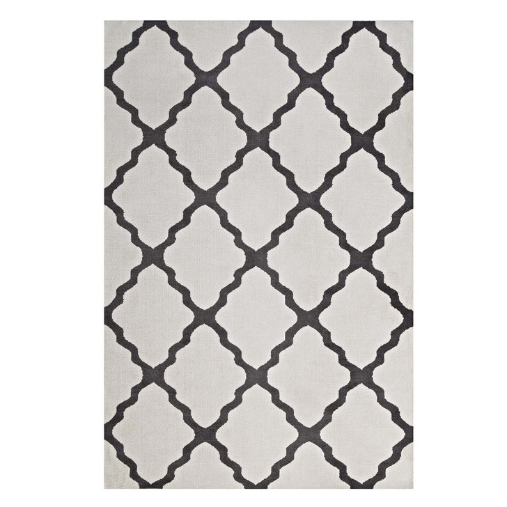Marja Moroccan Trellis 8x10 Area Rug, Fabric, Multi Grey Gray 14741