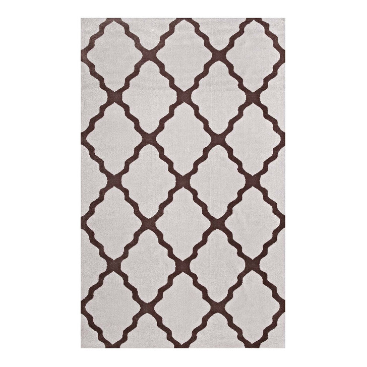 Marja Moroccan Trellis 5x8 Area Rug, Fabric, Multi Brown 14742