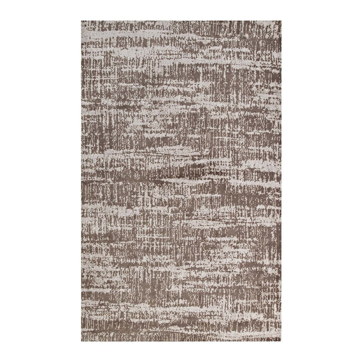 Darja Distressed Rustic Modern 5x8 Area Rug, Fabric, Multi Brown Tan 14790