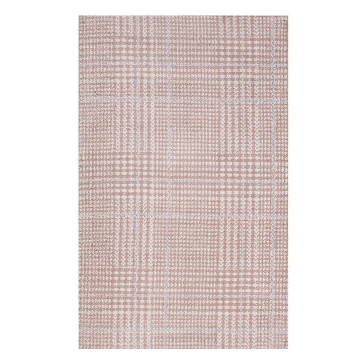 Kaja Abstract Plaid 5x8 Area Rug, Fabric, Multi Red 14796