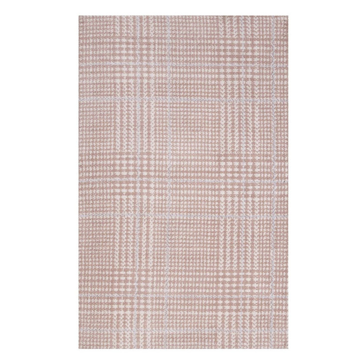 Kaja Abstract Plaid 8x10 Area Rug, Fabric, Multi Red 14797