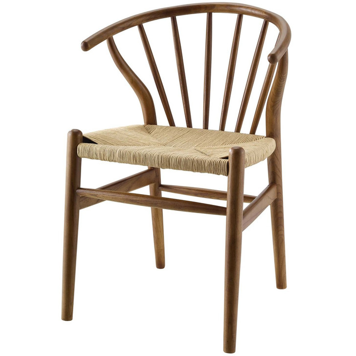 Flourish Spindle Wood Dining Side Chair, Wood, Brown 15388