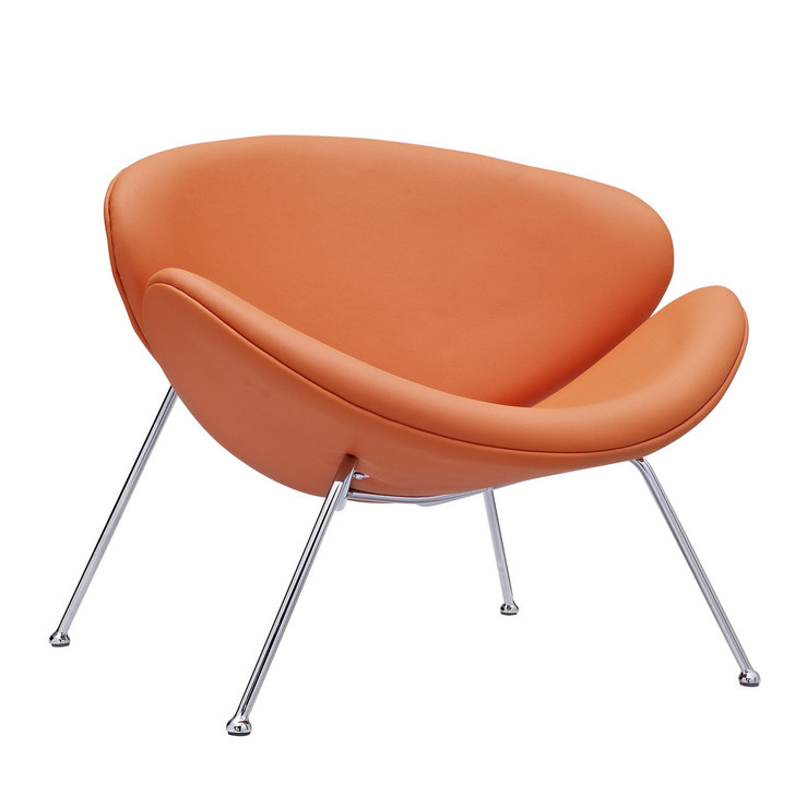 Nutshell Lounge Chair in Orange