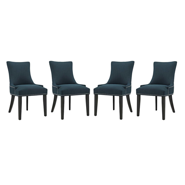 Marquis Dining Chair Fabric Set of 4, Fabric, Navy Blue 15823