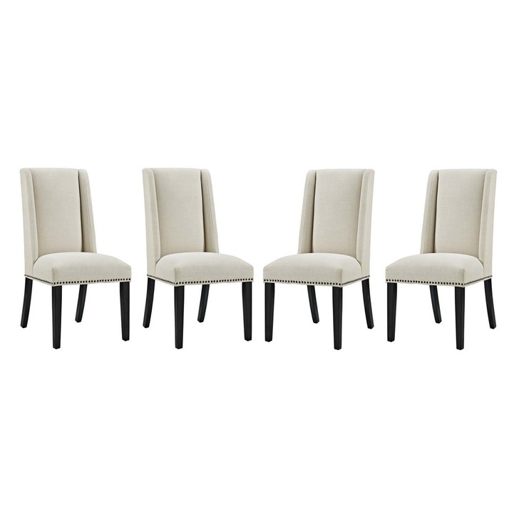 Baron Dining Chair Fabric Set of 4, Fabric, Beige 15839