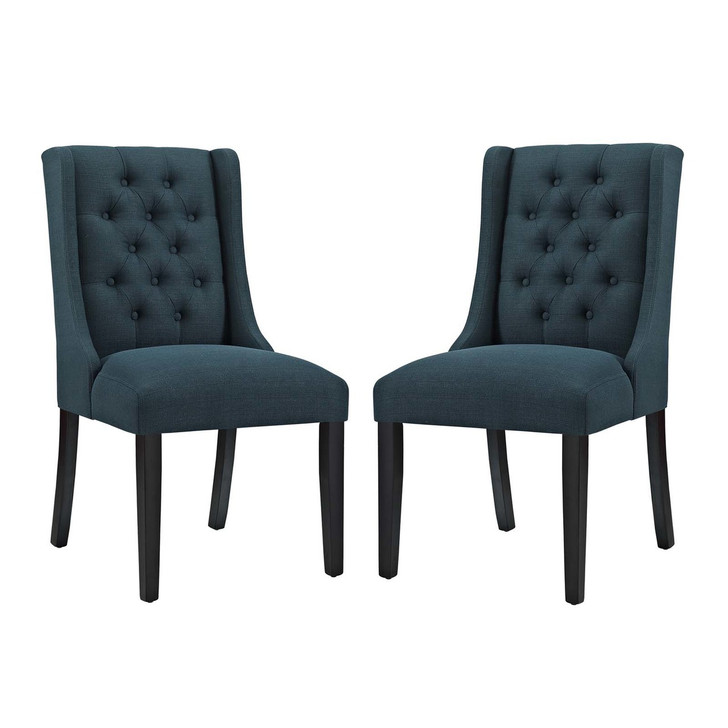 Baronet Dining Chair Fabric Set of 2, Fabric, Navy Blue 15863