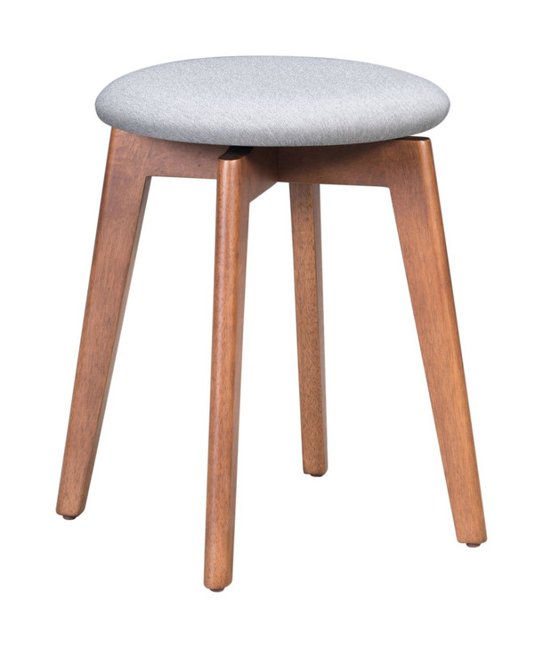 Billy Stool Walnut & Light Gray, 16204