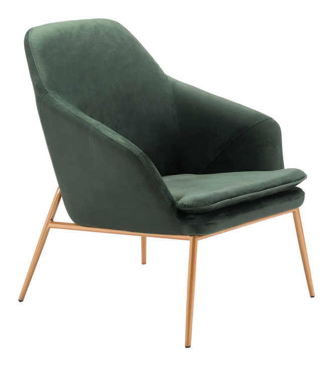 Debonair Arm Chair Green Velvet , 16329