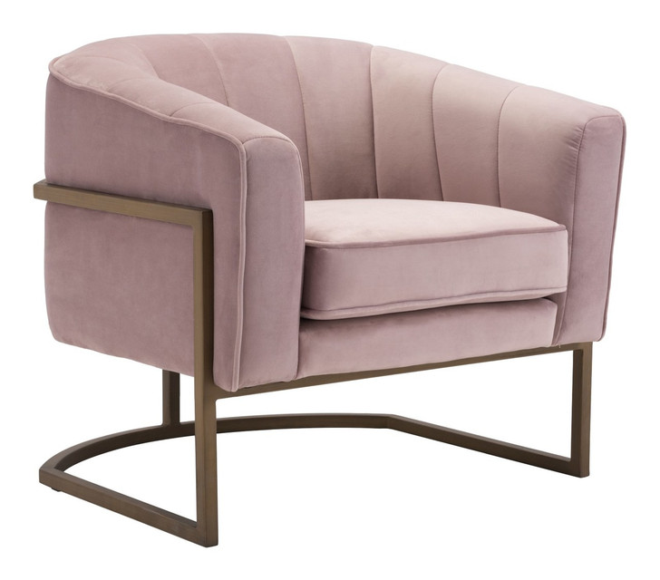 Lyric Occasional Chair Pink Velvet , 16331