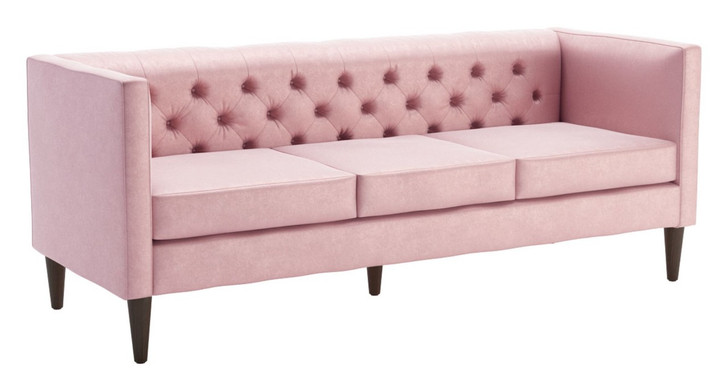 Grant Sofa Pink Velvet, 16417