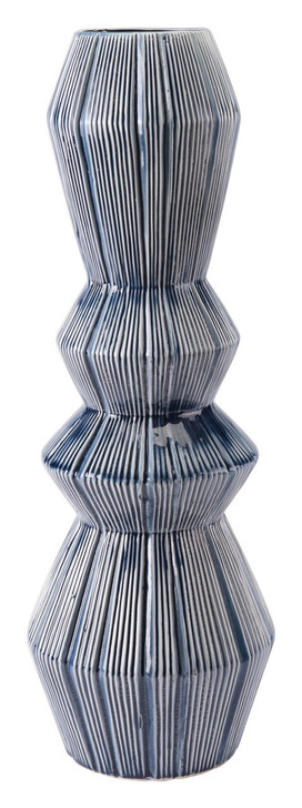 Quarto Vase Blue & White, 16469