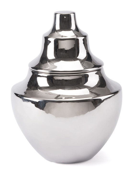 Pyramid Sm Vase Silver, 16510