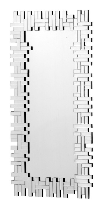 Puzzled Rectangular Mirror Clear, 16862