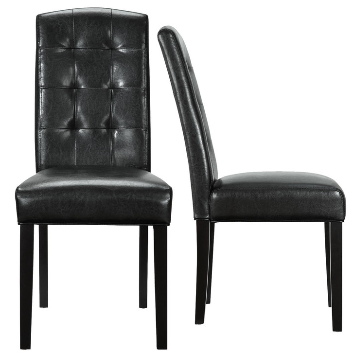 Perdure Dining Chairs Set of 2 in Black