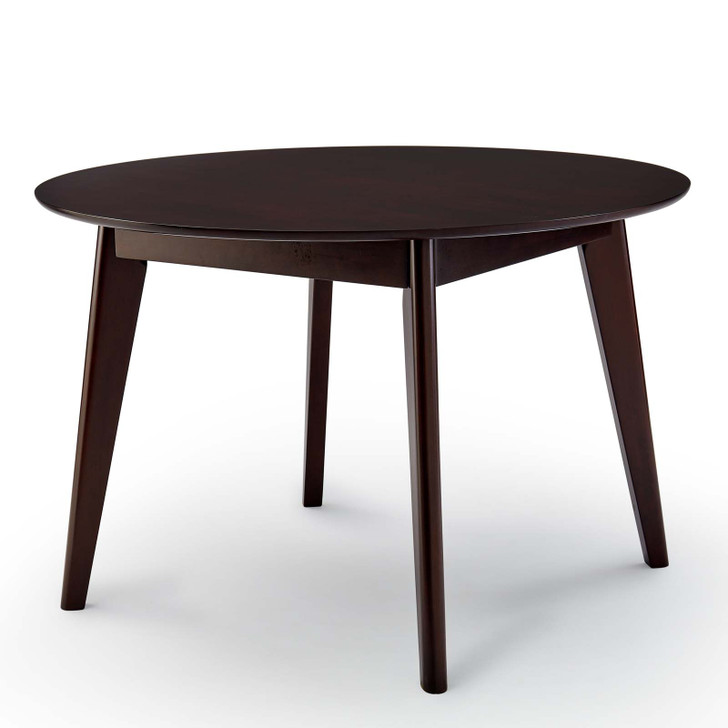 Vision 45" Round Dining Table, Wood, Drak Brown, 18349