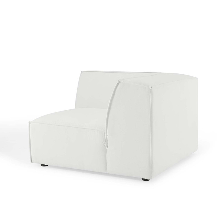 Restore Sectional Sofa Corner Chair, Fabric, White, 18638