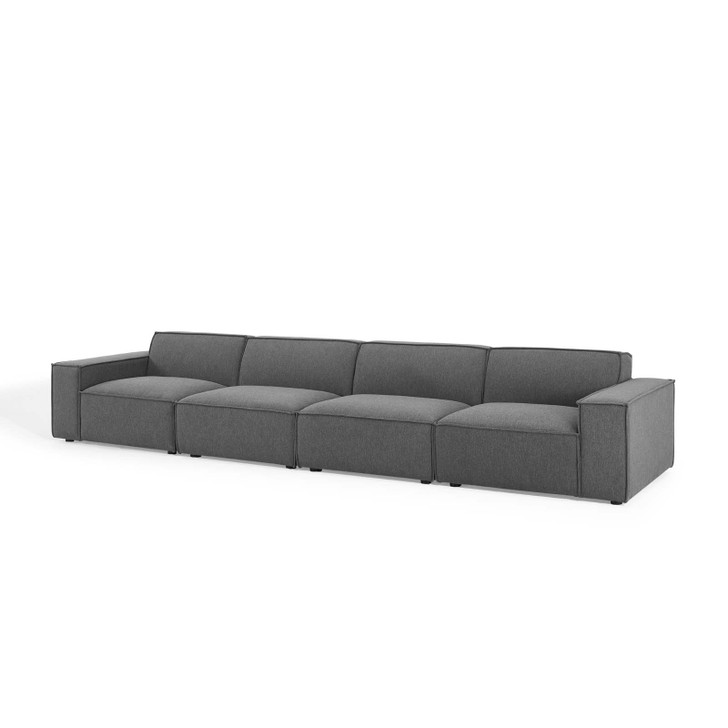 Restore 4-Piece Sectional Sofa, Fabric, Dark Grey Gray, 19264