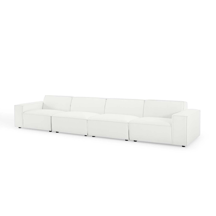 Restore 4-Piece Sectional Sofa, Fabric, White, 19265