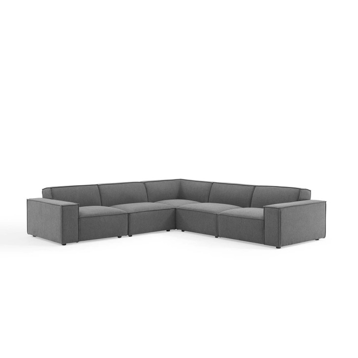 Restore 5-Piece Sectional Sofa, Fabric, Dark Grey Gray, 19270