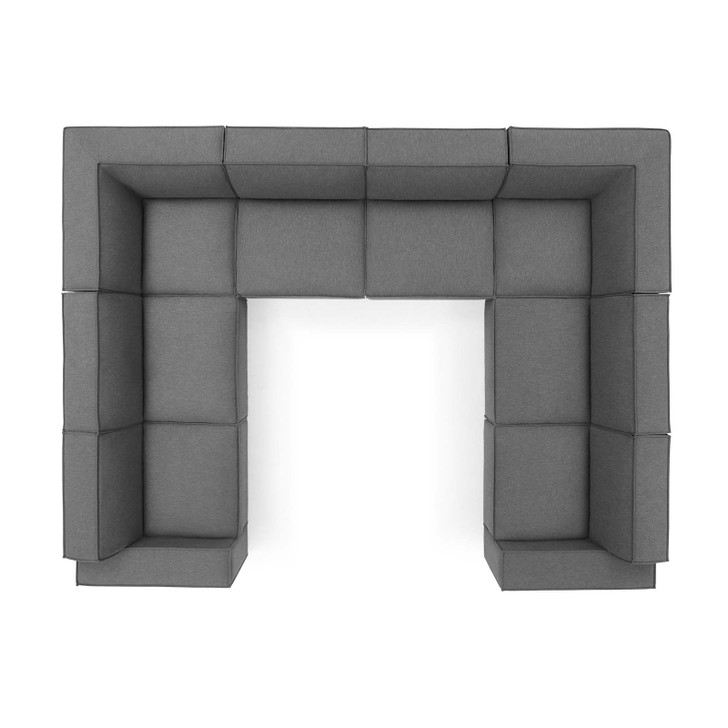 Restore 8-Piece Sectional Sofa, Fabric, Dark Grey Gray, 19278