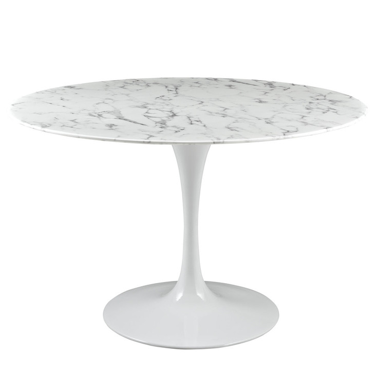 Lippa 47" Dining Table in White EEI-1131-WHI
