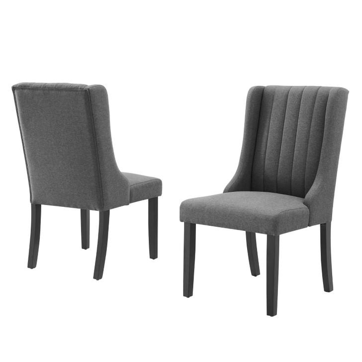 Renew Parsons Fabric Dining Side Chairs - Set of 2, Fabric, Grey Gray, 19583