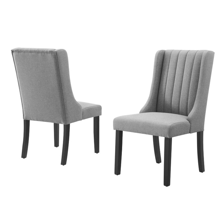 Renew Parsons Fabric Dining Side Chairs - Set of 2, Fabric, Light Grey Gray, 19584