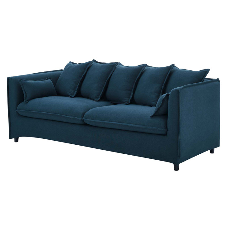 Avalon Slipcover Fabric Sofa, Fabric, Navy Blue, 20072