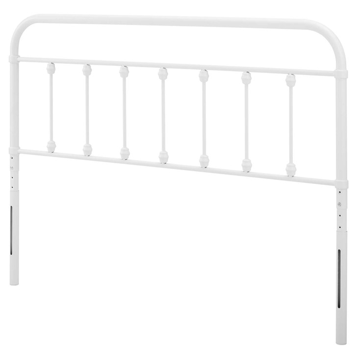 Sage Twin Metal Headboard, Metal, White, 21344