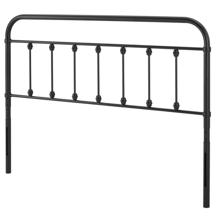 Sage King Metal Headboard, Metal, Black, 21353