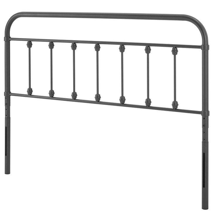 Sage King Metal Headboard, Metal, Grey Gray, 21355