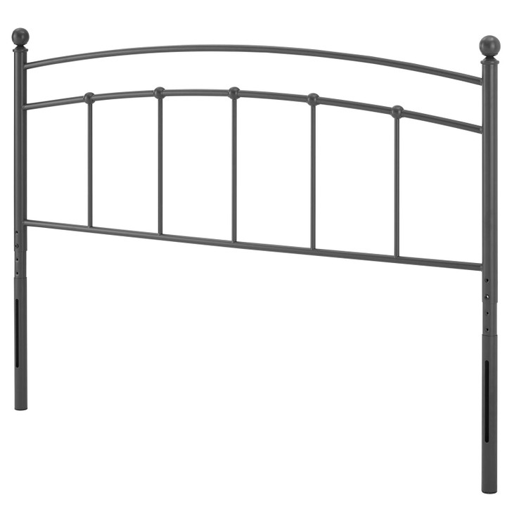 Abigail Twin Metal Headboard, Metal, Grey Gray, 21359