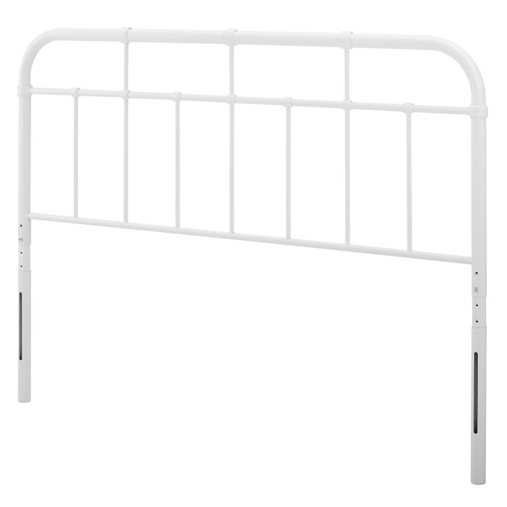 Alessia Twin Metal Headboard, Metal, White, 21376