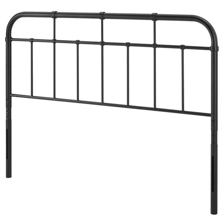 Alessia King Metal Headboard, Metal, Black, 21385