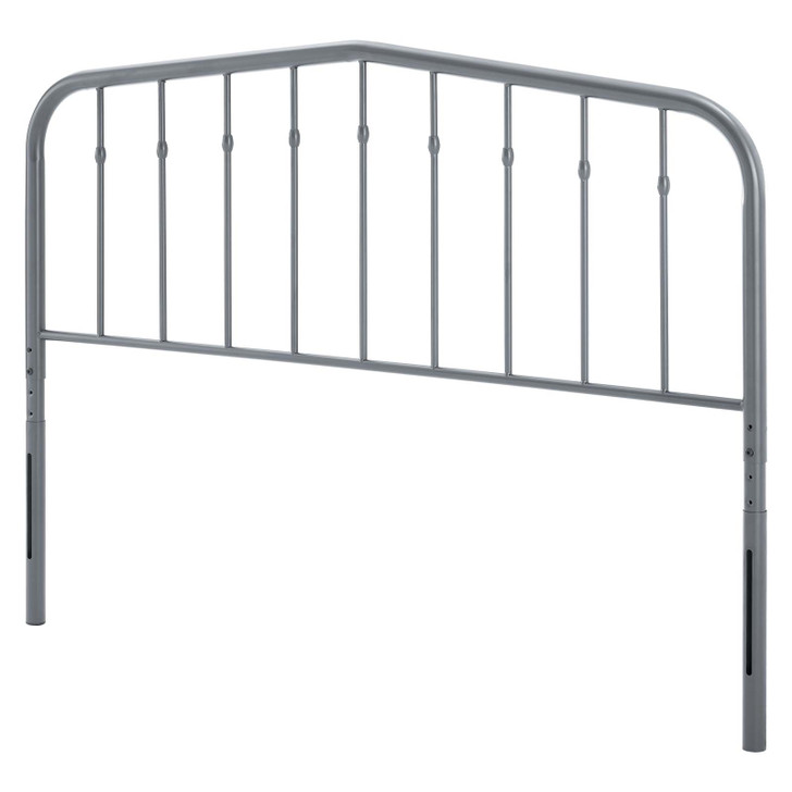 Lennon Twin Metal Headboard, Metal, Grey Gray, 21391