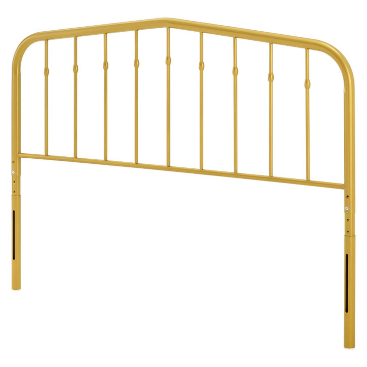 Lennon Queen Metal Headboard, Metal, Gold, 21398